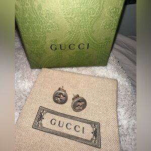 Gucci Interlocking GG Earrings Authentic